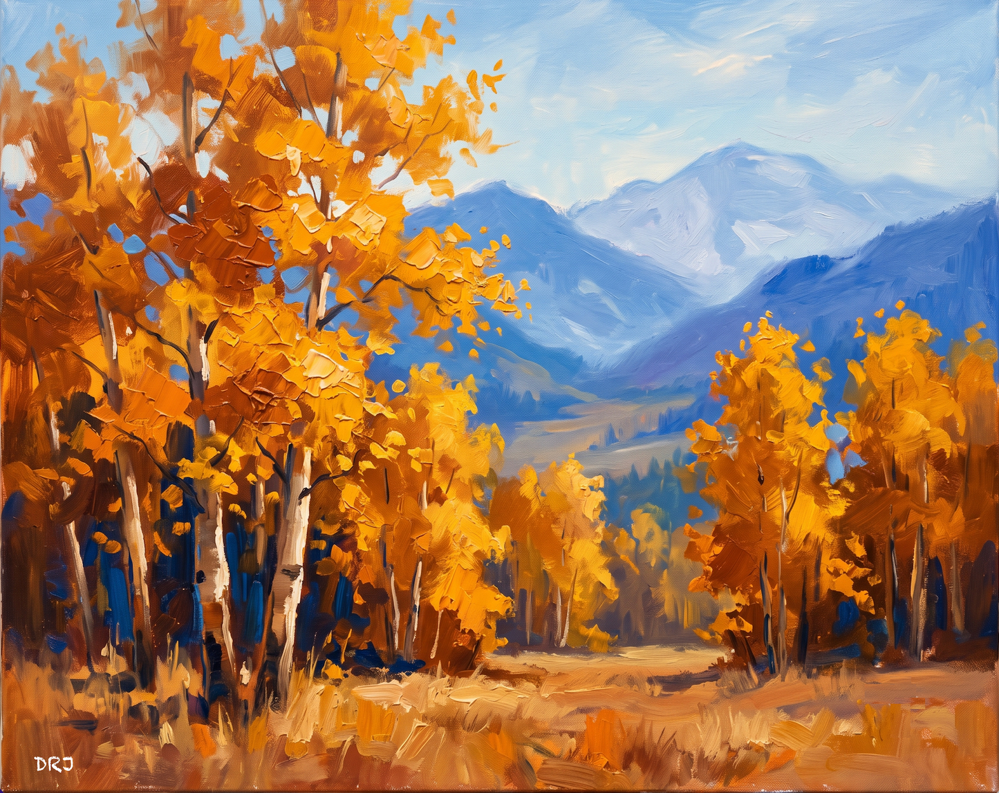 Autumn Aspens & Mountains – Intro to Oil Painting | Nov 8, 2026 – One-Day Painting Workshop – Sunday