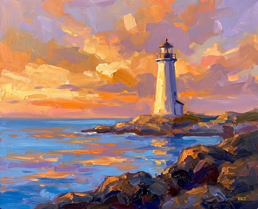 Coastal Lighthouse at Sunset – Acrylic Painting Workshop | Oct 24 & 25, 2026 – Two-Day Painting Workshop – Saturday & Sunday