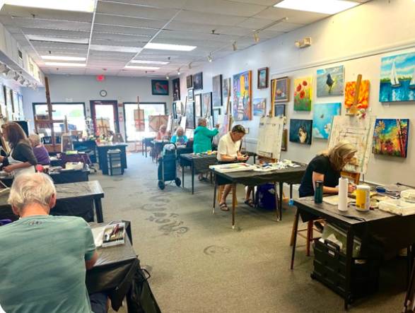 Adult Painting Class – October – Monday 9:30–12:30 | Stuart, FL / Fully Booked.
